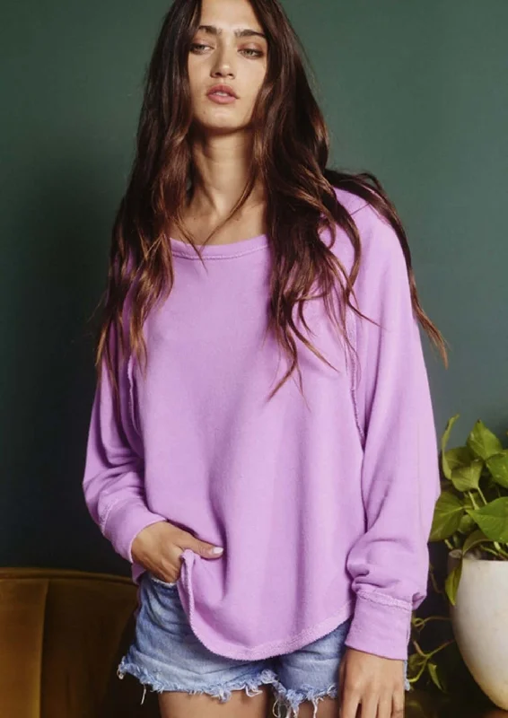 Super Savings Slouchy French Terry Oversized Sweatshirt Made in USA