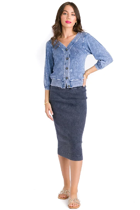 Overstock Calf Length Pencil Skirt