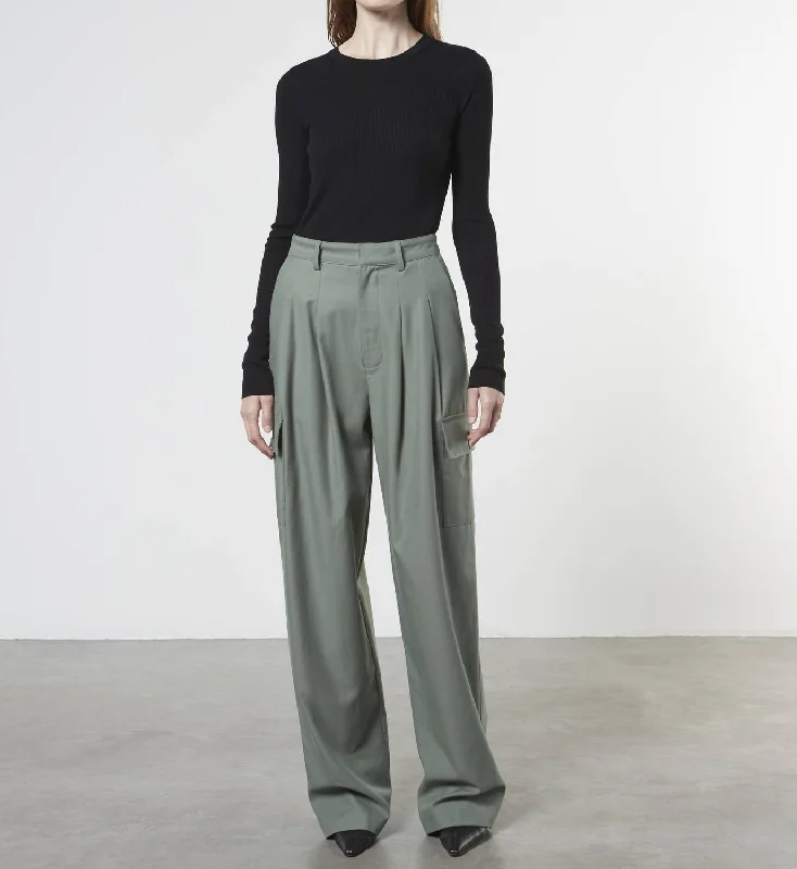 Hot Deal Cargo Trouser In Sage