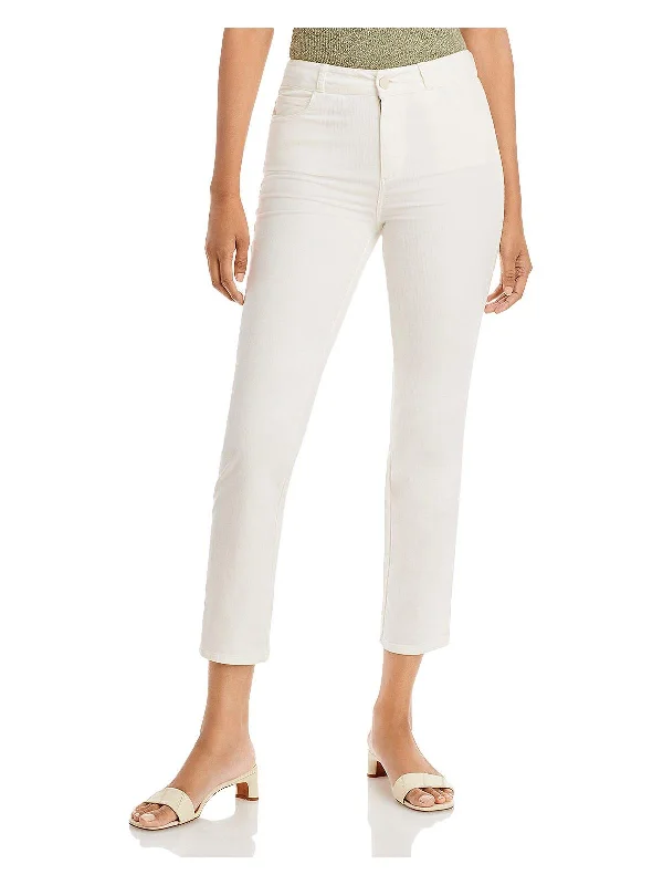 Huge Discounts Cindy Womens Corduroy High Rise Cropped Pants