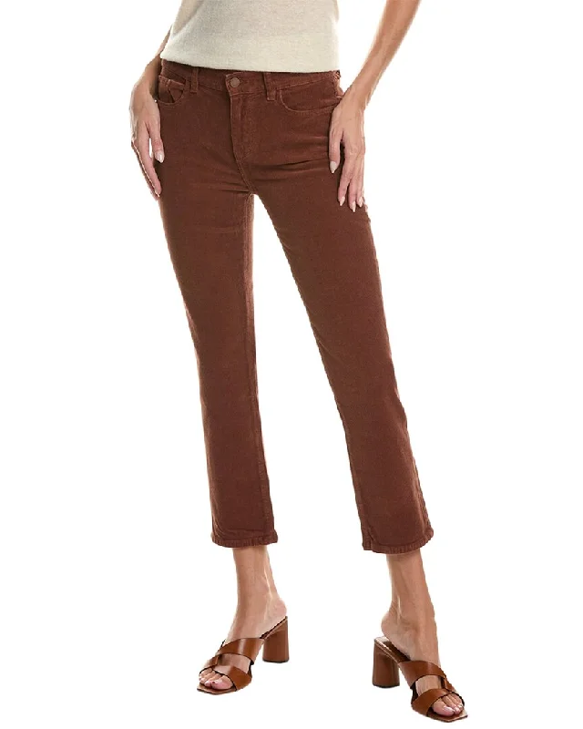 Instant Savings DL1961 Mara Straight Copper Mid-Rise Instasculpt Ankle Cut Jean