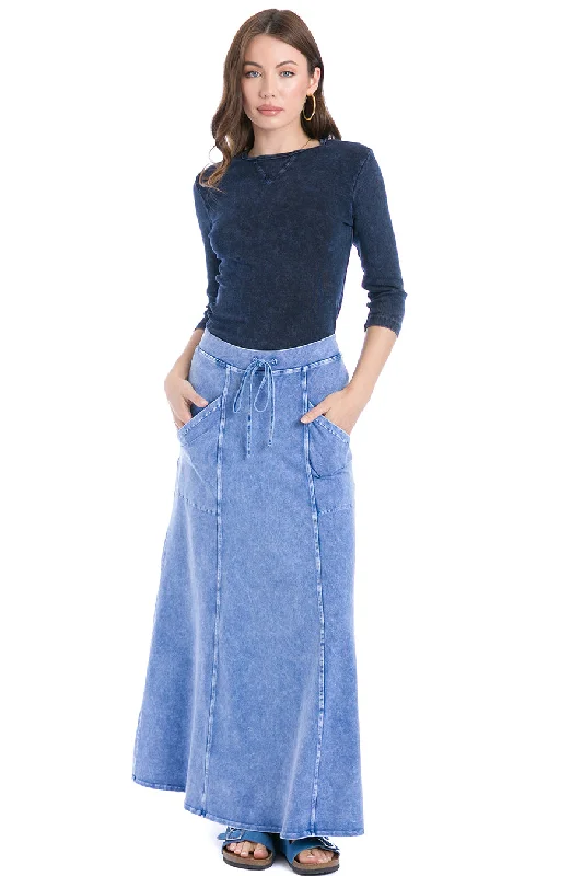 Great Bargains Drawstring Angle Pocket Skirt