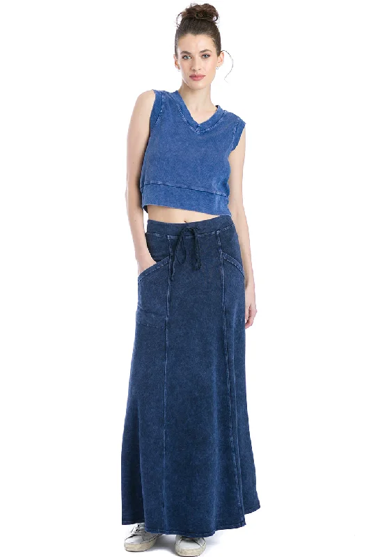 Limited Time Drawstring Angle Pocket Skirt