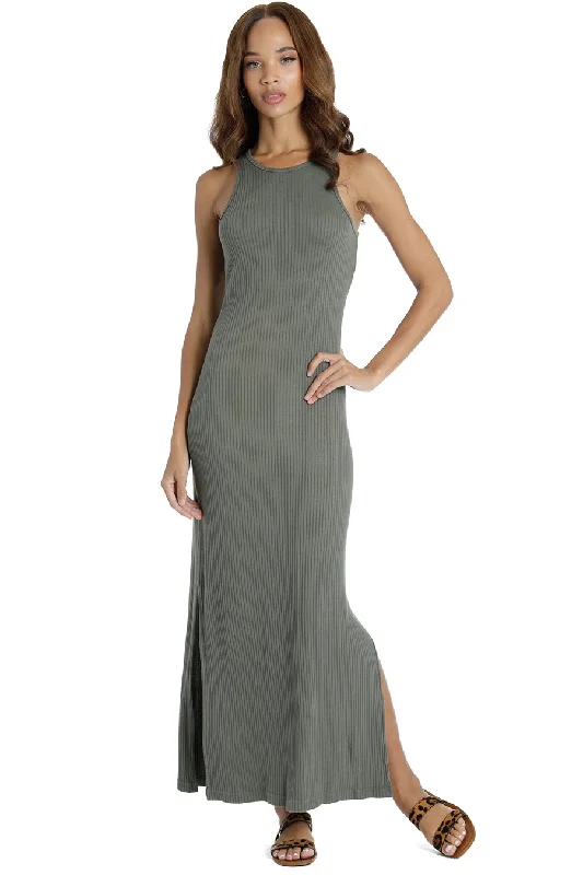 Take Advantage Easy Paloma Ribbed Pullover Dress