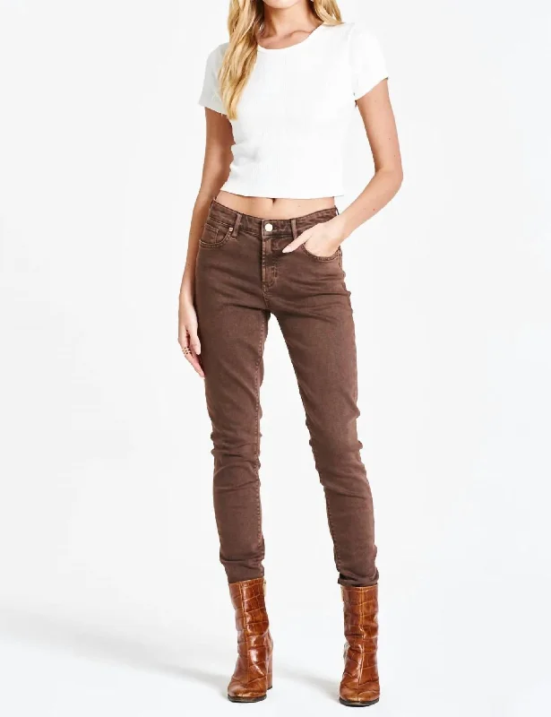 While Supplies Last Gisele Mid Rise Skinny Jean In Dark Oak