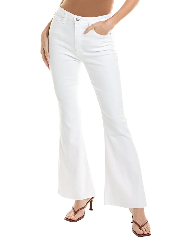 TIME-Limited Offer HUDSON Jeans Holly Spring White High-Rise Flare Bootcut Jean