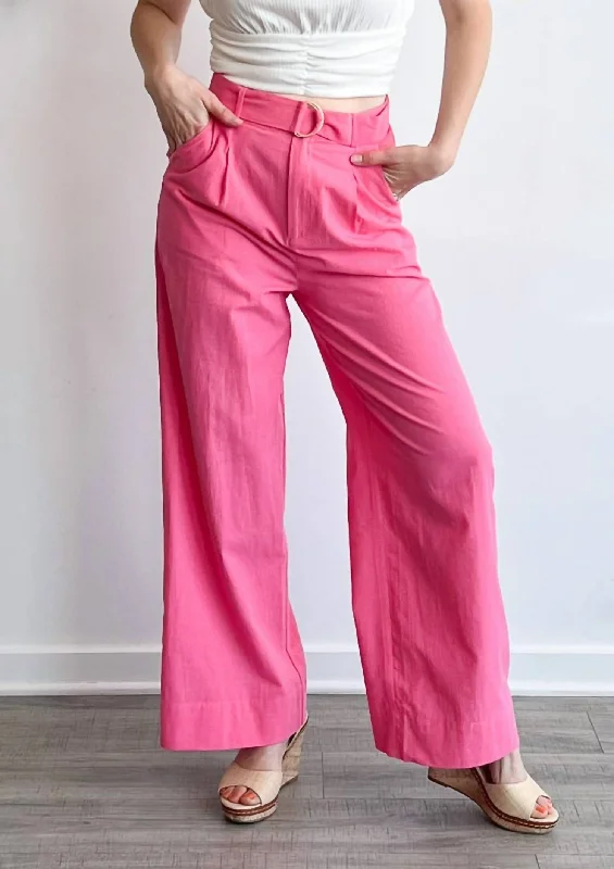 The Best Prices Kalani Belted Pant In Bubble Pink