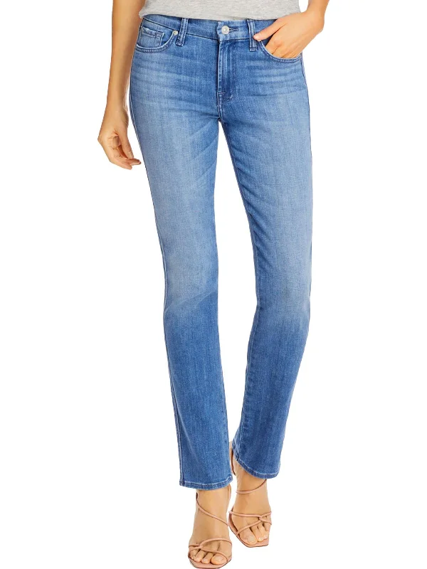 Clearance Items Kimmie Womens Fitted Straight Leg Straight Leg Jeans