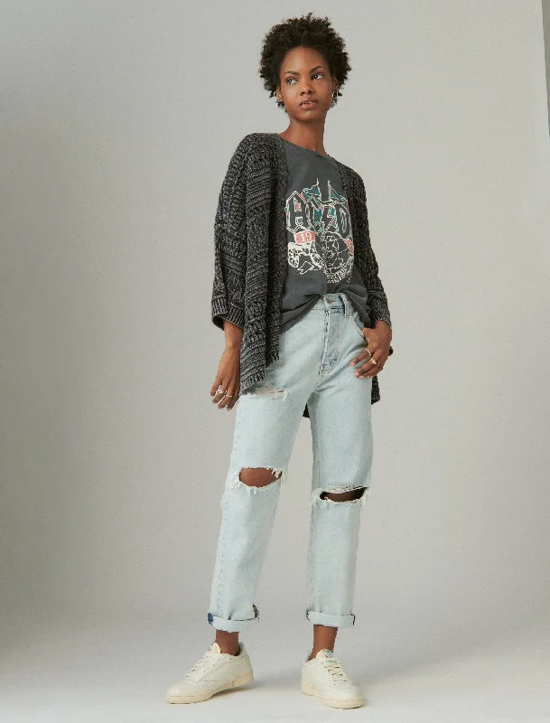 Super Deal Lucky Brand Women's 90S Loose Crop