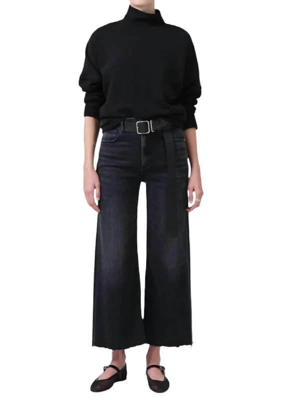 Best Bargains Lyra Wide Leg Crop Jeans In Medallion