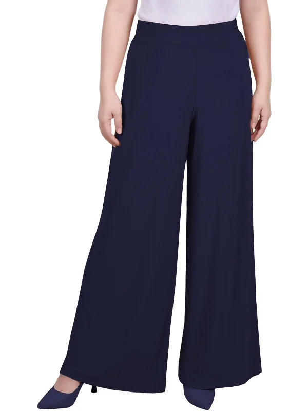 Crazy Savings Petites Womens High Rise Wide Leg Palazzo Pants