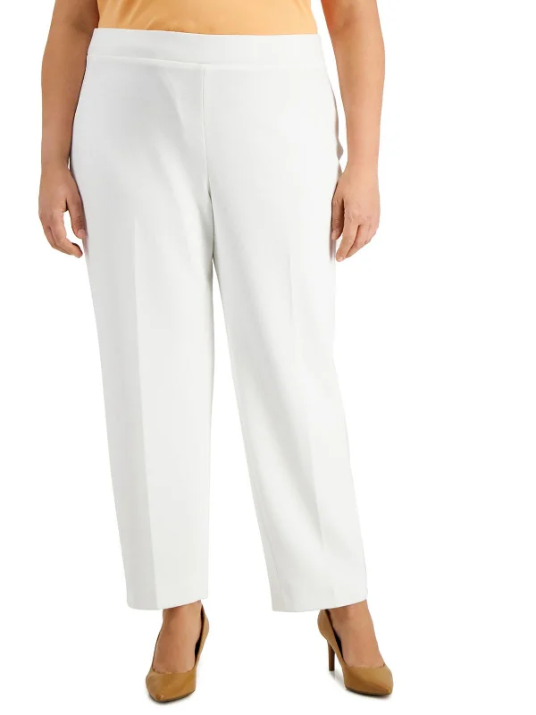Special Discount Plus Womens Mid Rise Pull On Straight Leg Pants