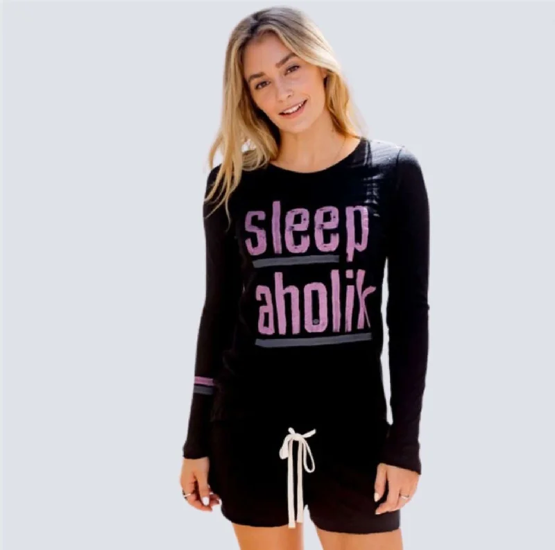 Big Discounts Sleepaholik Painted Logo Tee Made in USA
