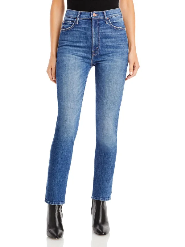 Extra Savings The Swooner Rascal Womens Mid-Rise Distressed Ankle Jeans