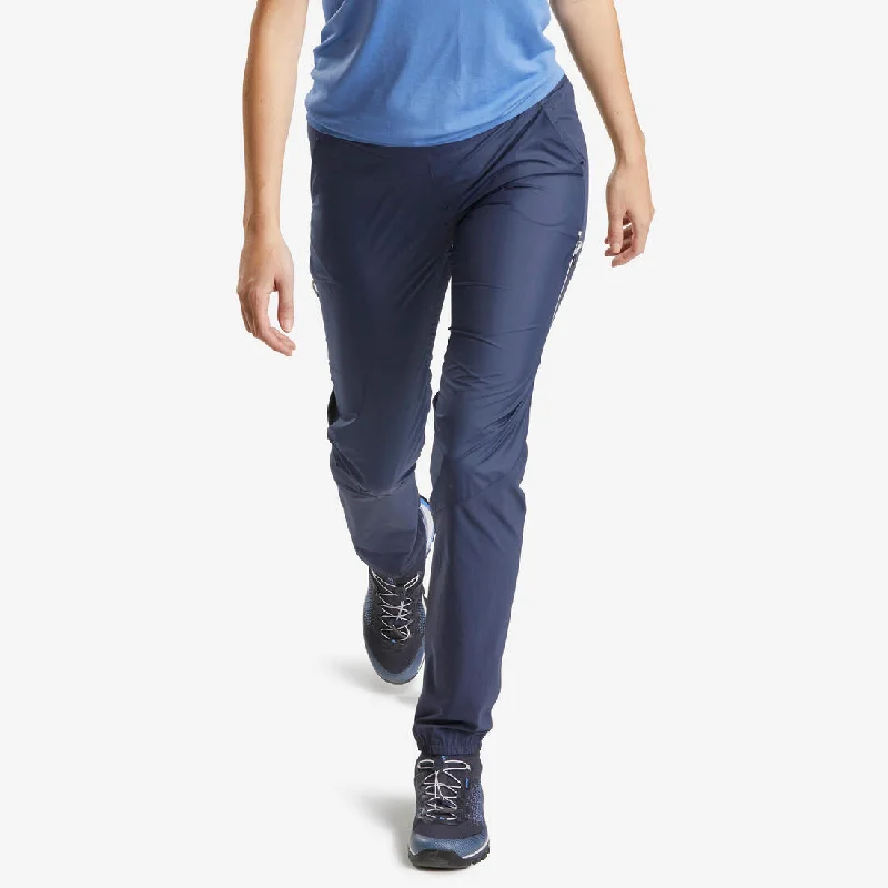 Instant Savings Ultra-light fast hiking women’s trousers FH500 blue.