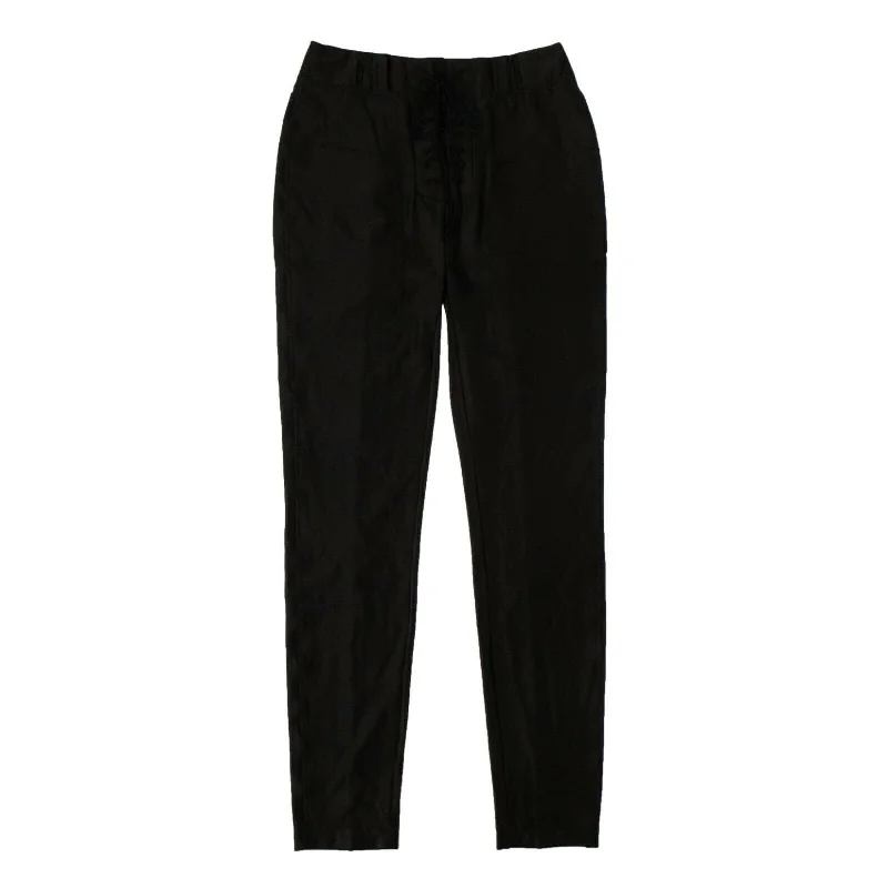 Super Bargain Unravel Project Lace-Up Pants - Black
