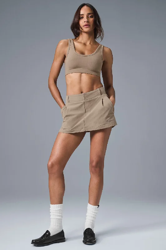Today Only Fan Club Mini Skirt - Gravel