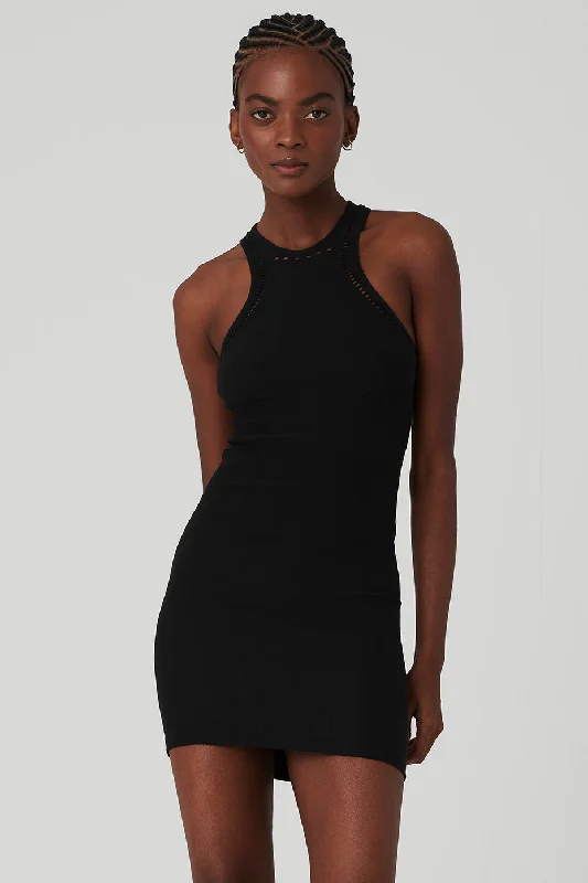 Price Reduction Seamless Open Air Racerback Dress - Black