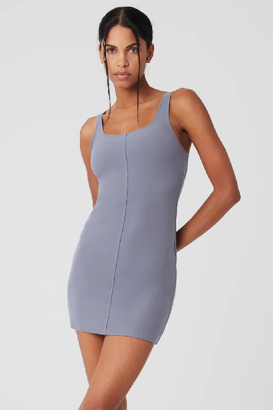 Online Exclusive Alosoft Head Start Dress - Fog