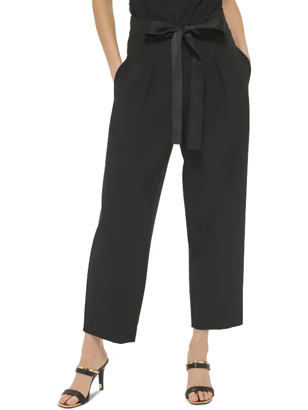 Buy More, Save More Womens Belted Twill Dress Pants