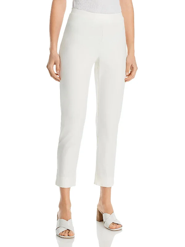 Super Sale Womens Crepe Stretch Mid-Rise Cropped Pants