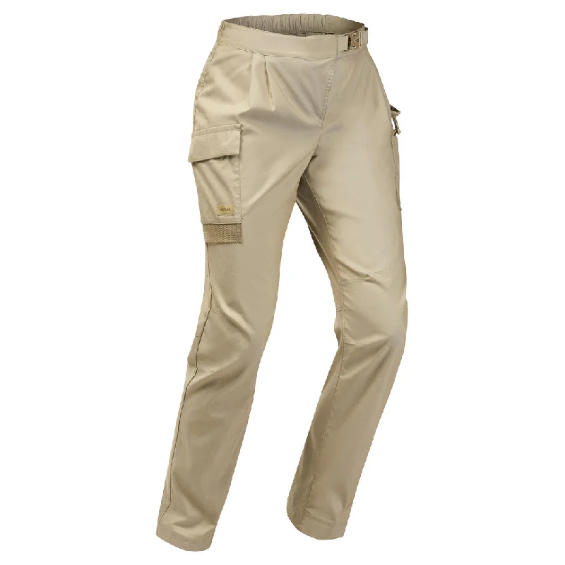 Special Discount Women’s Anti-UV Desert Trekking Trousers DESERT 900  Beige