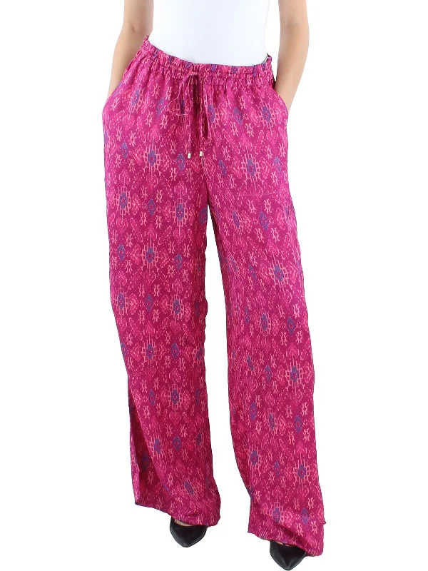 Stock Up and Save Womens Drawstring Linen Wide Leg Pants