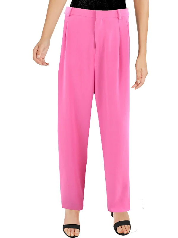 Final Sale Womens Pleated Wide Leg Trouser Pants