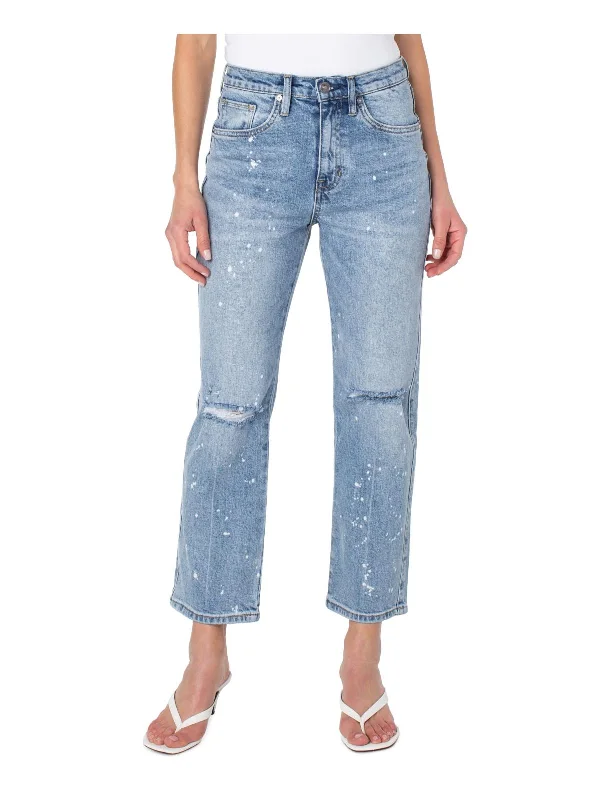 Price Drop Womens Pocket High-Rise Ankle Jeans