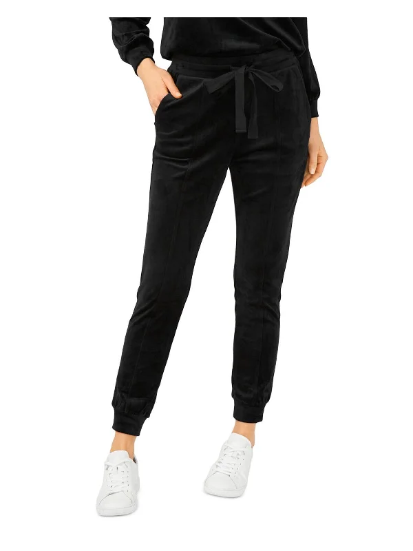 Final Sale Womens Velour Pull On Jogger Pants
