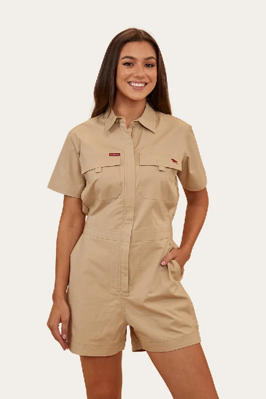 Price Rollback Astrid Womens Coverall - Camel
