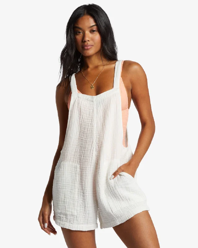 New Arrival Beach Crush Romper - Salt Crystal