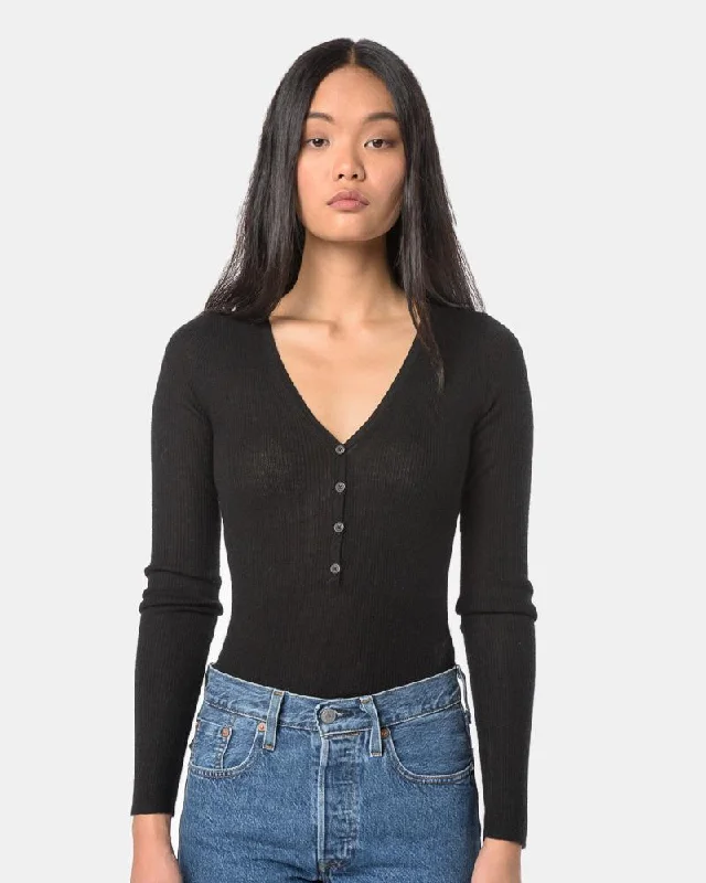 Overstock Bessie Bodysuit in Noir