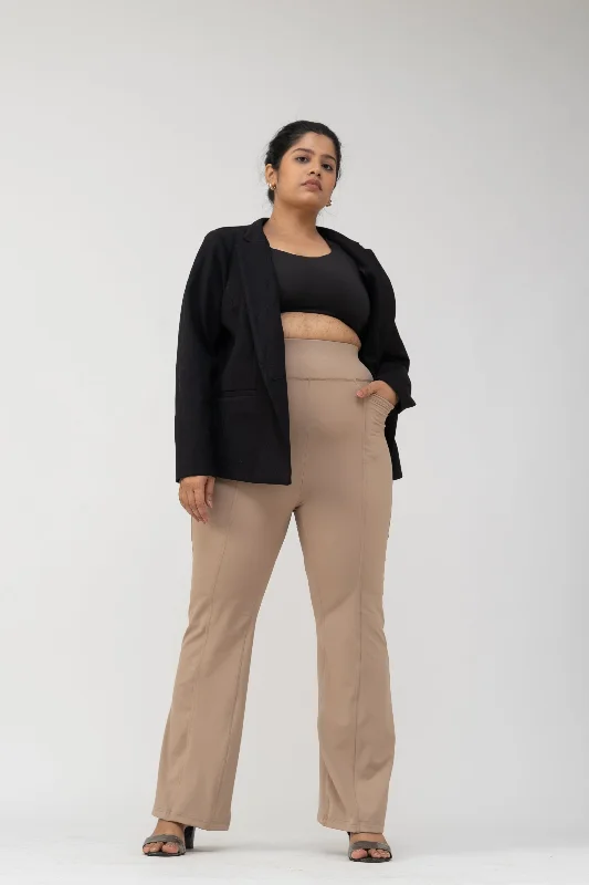Mega Sale Boss Move Flare Pants: Beige