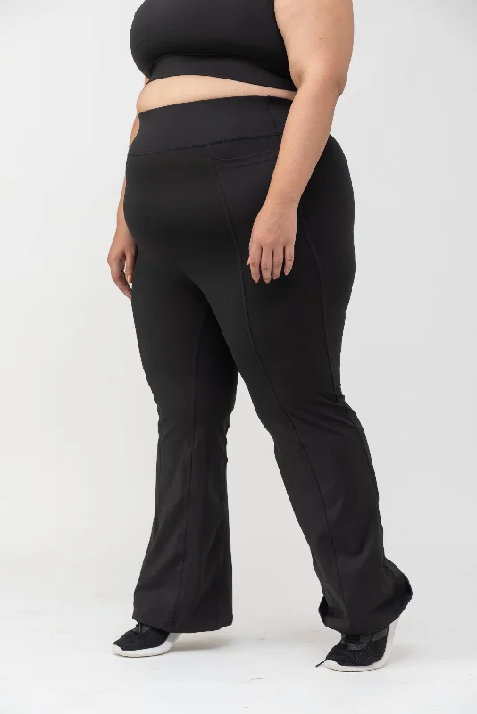 Epic Deals Boss Move Flare Pants: Black