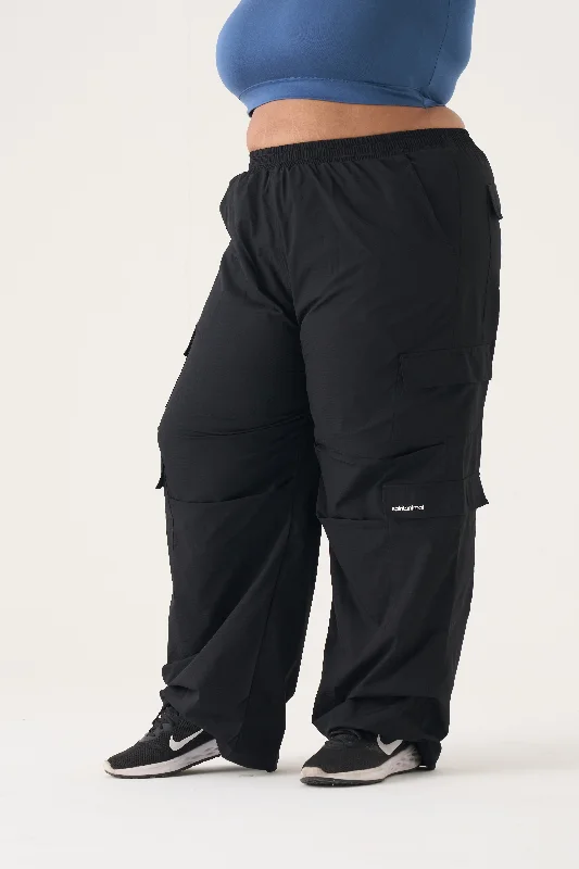 Limited Time Offer Dora Parachute Pants: Black
