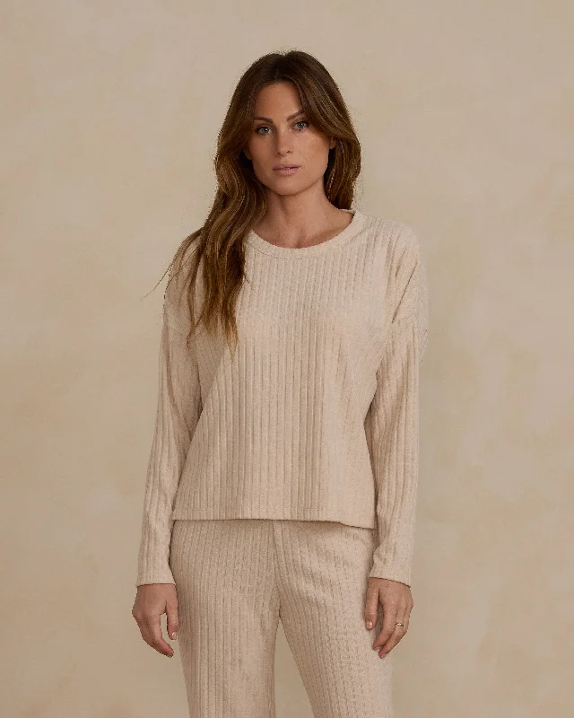 Price Rollback Cozy Rib Knit Set | Shell