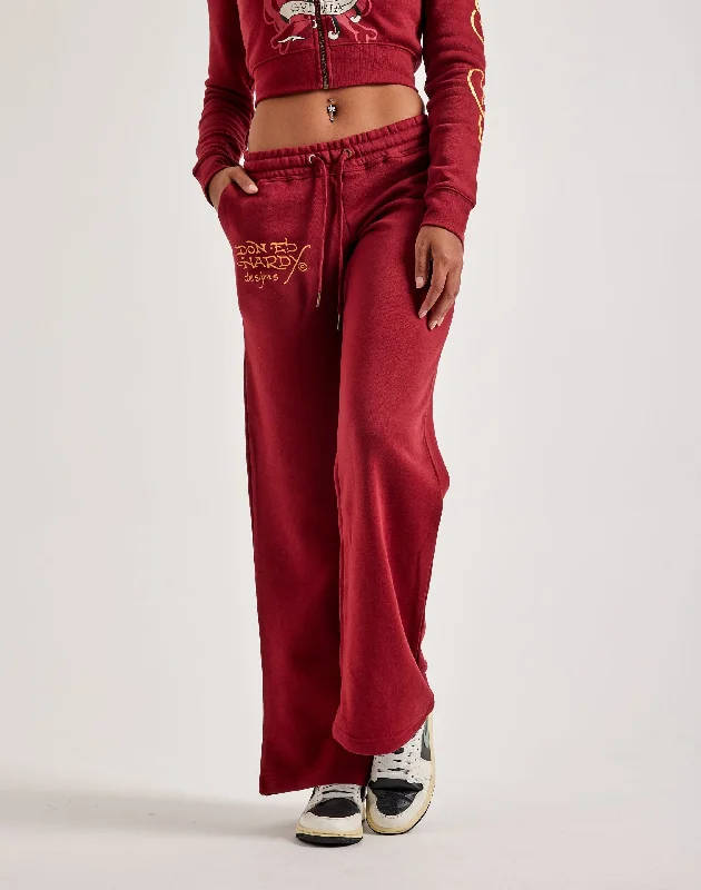New Markdowns Ed Hardy Amor Butterfly Fleece Pants