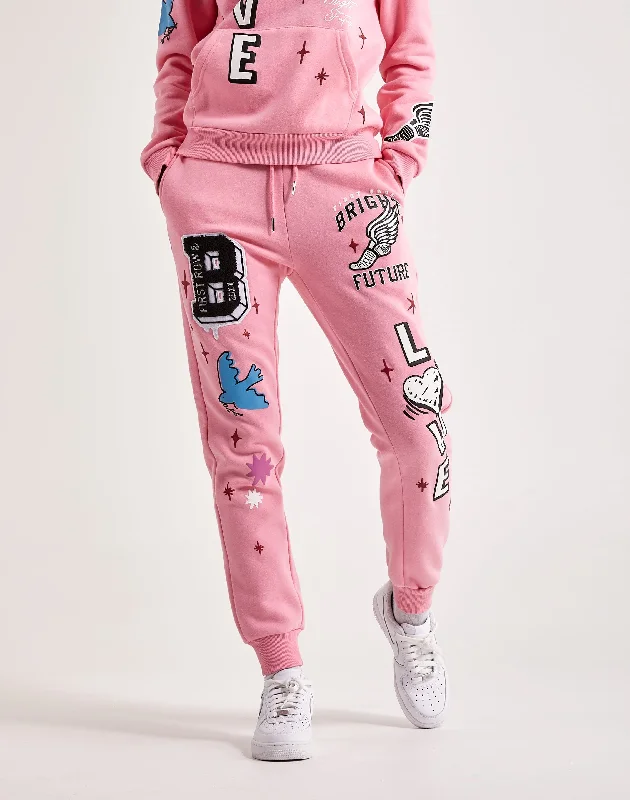 Stock Up and Save First Row Love Fleece Joggers