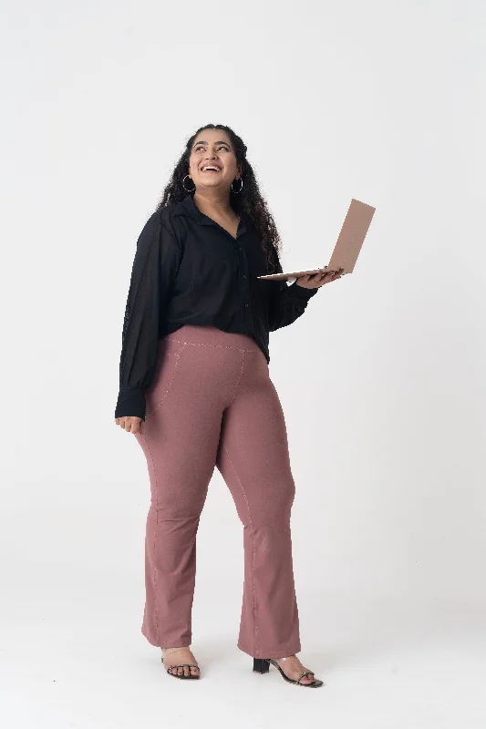Buy More, Save More FlexiFlare Pants: Rose Brown