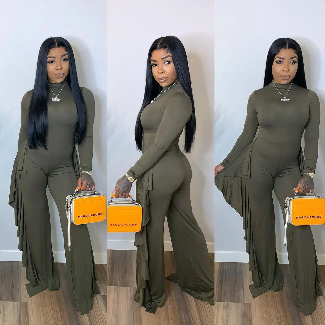 Incredible Offers Long Sleeve Women's Jumpsuit Bodysuit Slim Fringe Jumpsuit Ladies Fringe Jumpsuit Incredible Offers Long Sleeve Women's Jumpsuit Bodysuit Slim Fringe Jumpsuit Ladies Fringe Jumpsuit