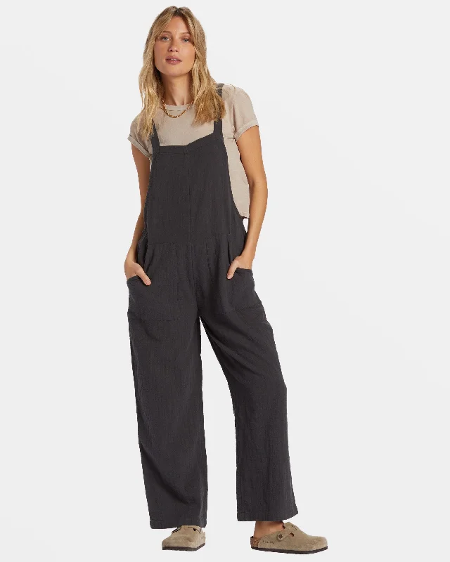 Limited Time Pacific Time Jumpsuit - Black Sands