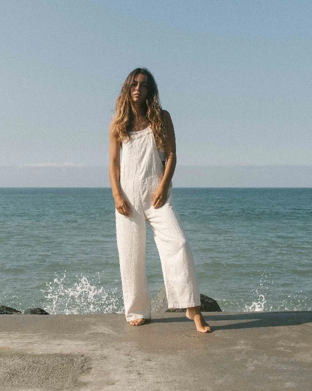 Shop and Save Pacific Time Jumpsuit - White Cap