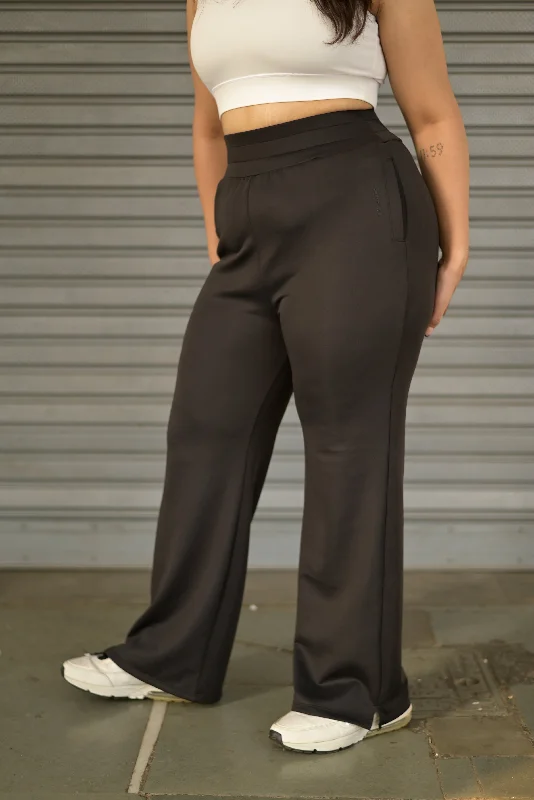 Online Only PlushKnit Sweatpants: Black