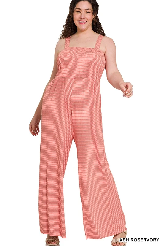 Value Deals Stripe Jumpsuit W/Pockets