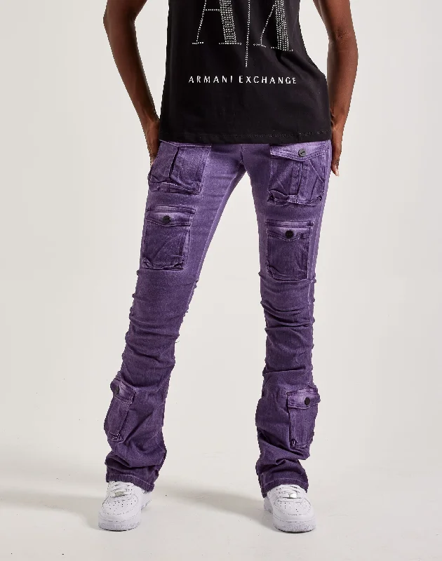 Best Seller Smoke Rise High-Rise Stacked Cargo Pants