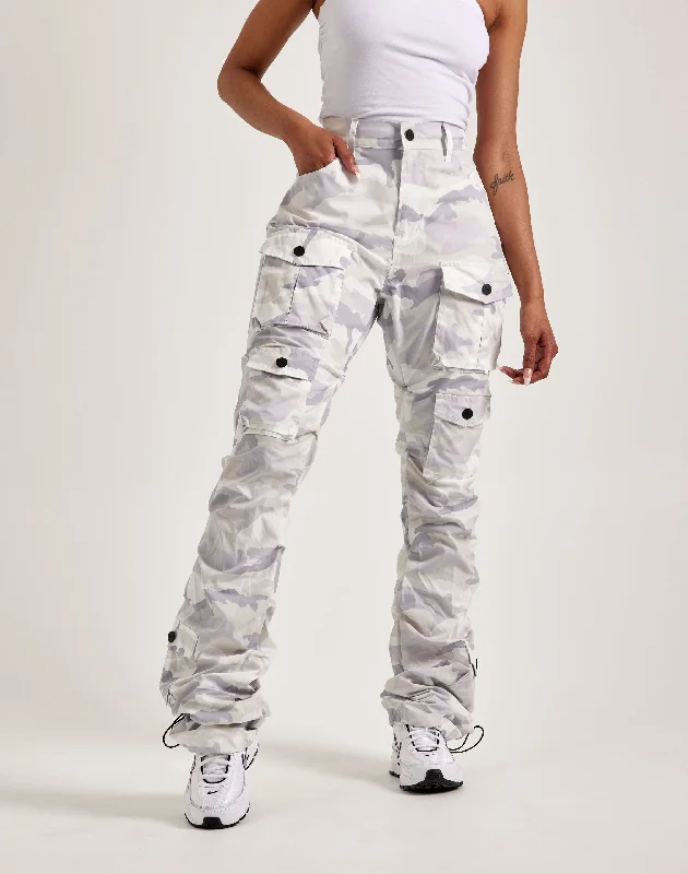 Today’s Deal Smoke Rise High-Rise Stacked Nylon Cargo Pants