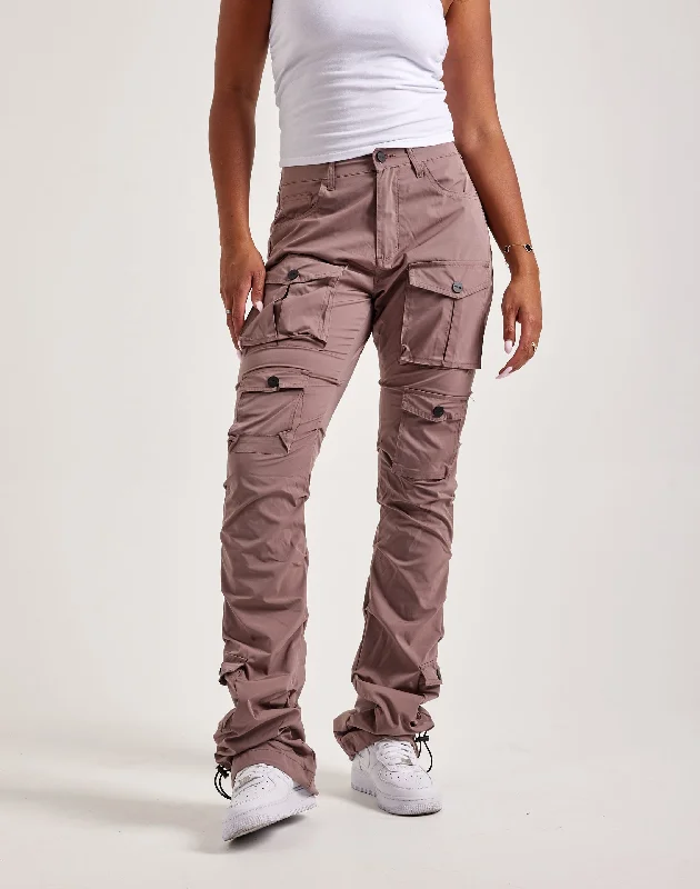 Lowest Price Smoke Rise Stacked Nylon Cargo Pants