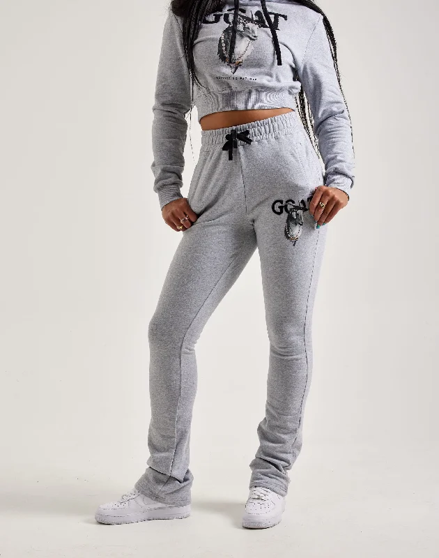 Hurry In Streetz Iz Watchin Goat Fleece Stacked Pants