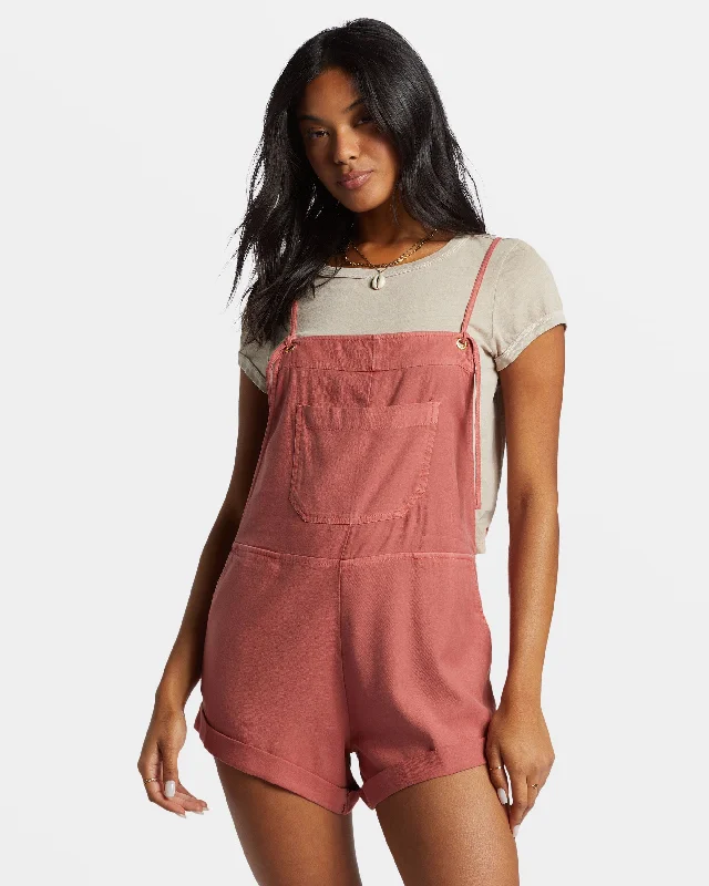Year-End Clearance Wild Pursuit Romper - Red Clay